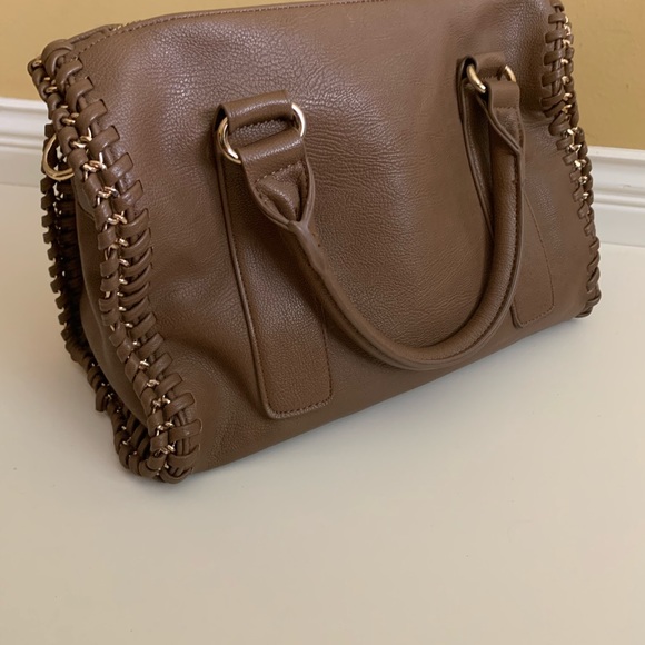 Taupe Gold Chained Purse - Picture 3 of 5